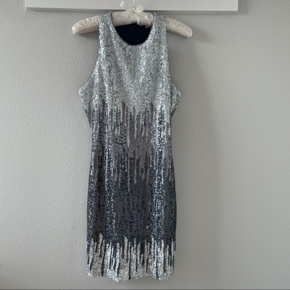 Just Me Sequin Mini Dress Size M - Picture 1 of 7